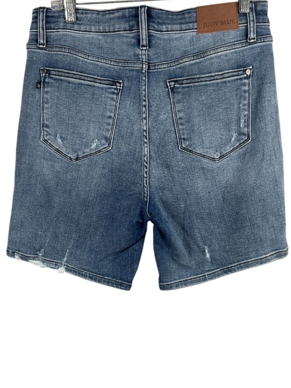Judy Blue High-Rise Distressed Denim Shorts Size XL